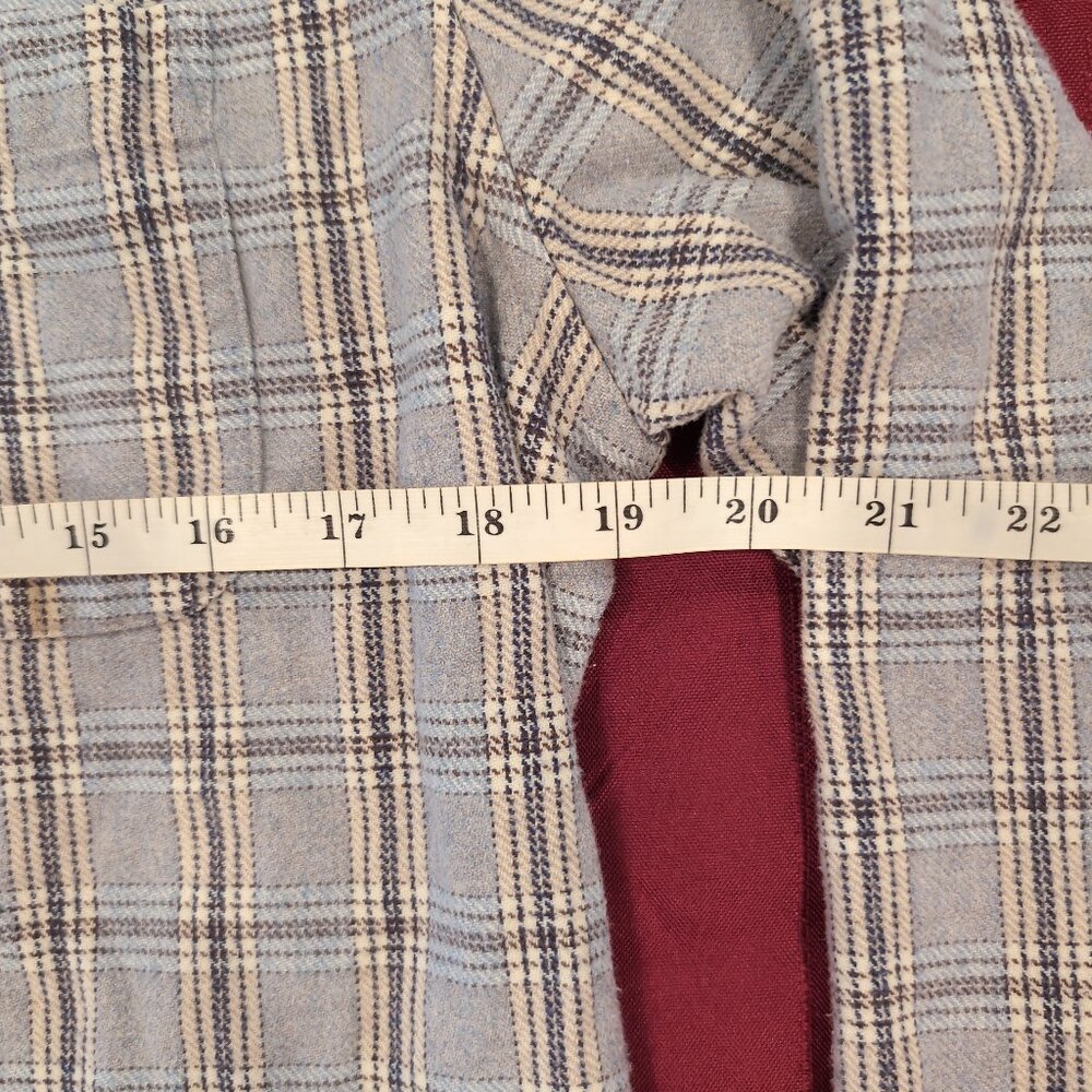 Taylor Stitch Jack Shirt Men's 42 Large Slate Plaid Oxford Heavyweight Huckberry - Picture 5 of 13